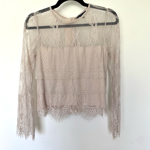 American Eagle Layered Lace Blouse - Picture 3 of 9